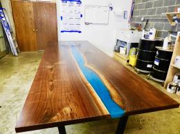 Large Epoxy Resin Conference Table 4