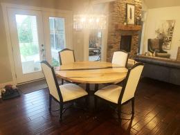 Round Ambrosia Maple Dining Table 6