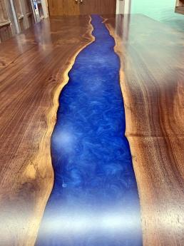 Walnut Epoxy Resin Conference Table WP2