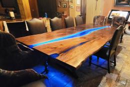11 Ft LED Lit Dining Table 3x2