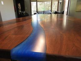 Blue Epoxy River Dining Table 0014 1
