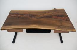 Walnut Desk With Adjustable Height Functionality 1798 6
