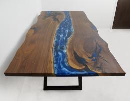 Live Edge River Dining Table With Lace Detailing 1879 3