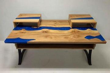 Custom Wood Furniture in Cleveland 25 - Desk With Shelv
