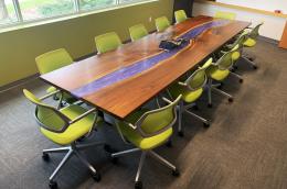 Large River Conference Table With Power Grommets 14