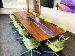 Large River Conference Table With Power Grommets 9