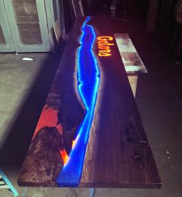 Custom LED Countertop With Sports Team Engraving 5