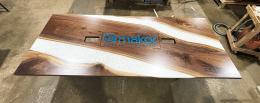 Conference Table With Inset Resin Logo 5