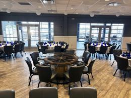 Shipwheel And Whiskey Barrel Dining Table 4