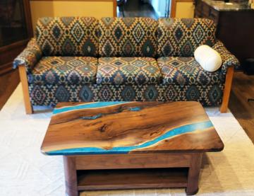 Walnut Coffee Table With Storage