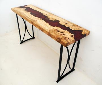 Elm Burl Side Table