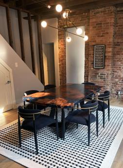 Redwood Epoxy Resin Dining Room Table 2