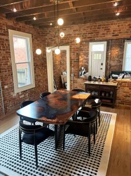 Redwood Epoxy Resin Dining Room Table 1