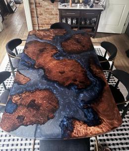 Redwood Epoxy Resin Dining Room Table 9