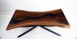 Live Edge River Dining Room Table & Matching River Coff